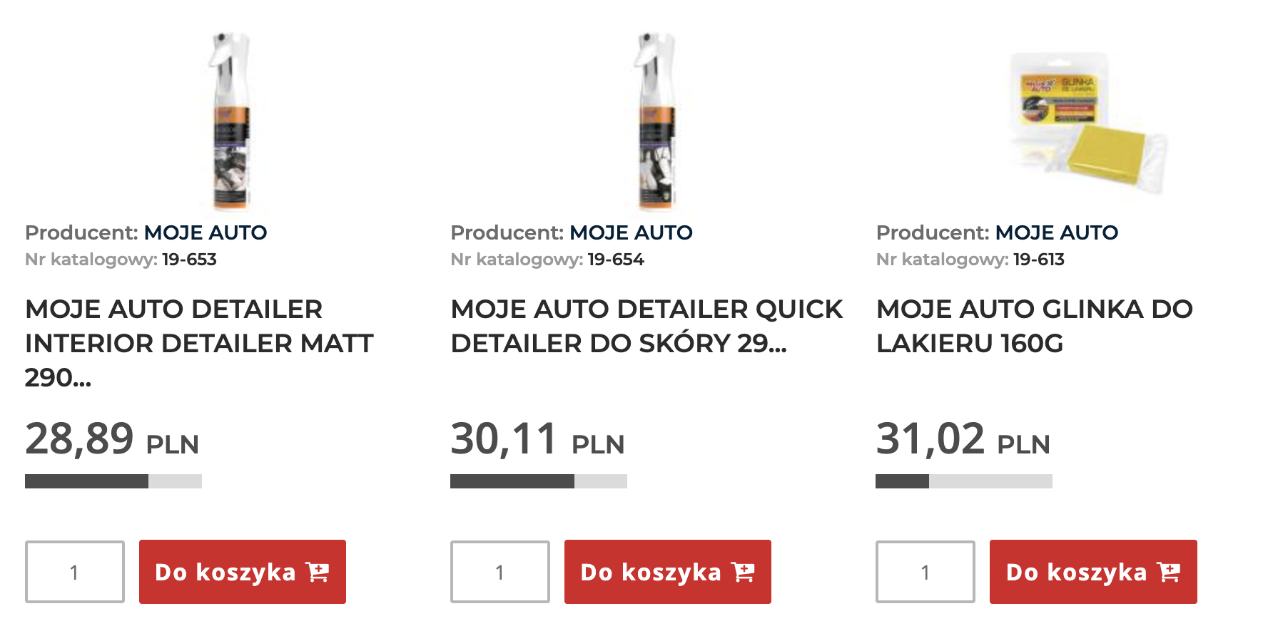 kosmetyki samochodowe Moje Auto